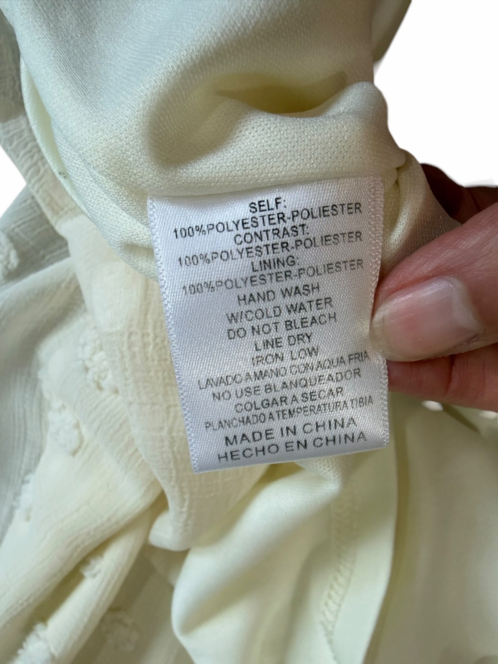 Listicle White Swiss‎ Dot Midi Dress – Fully Lined Cottagecore Sundress - Picture 10 of 11